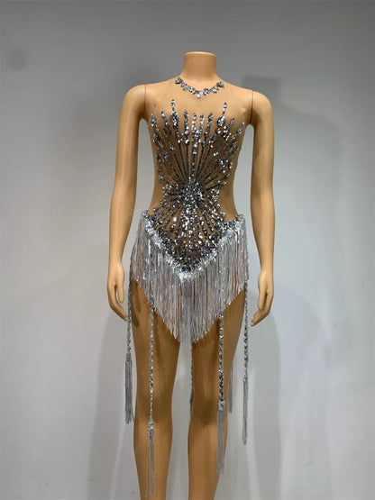 💎 Crystal Star Bodysuit – Estrella Polar 💎