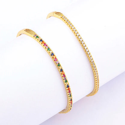💎Bangle Glow — Brazalete Elegancia Cubic Zirconia🌙 2 variantes a elegir