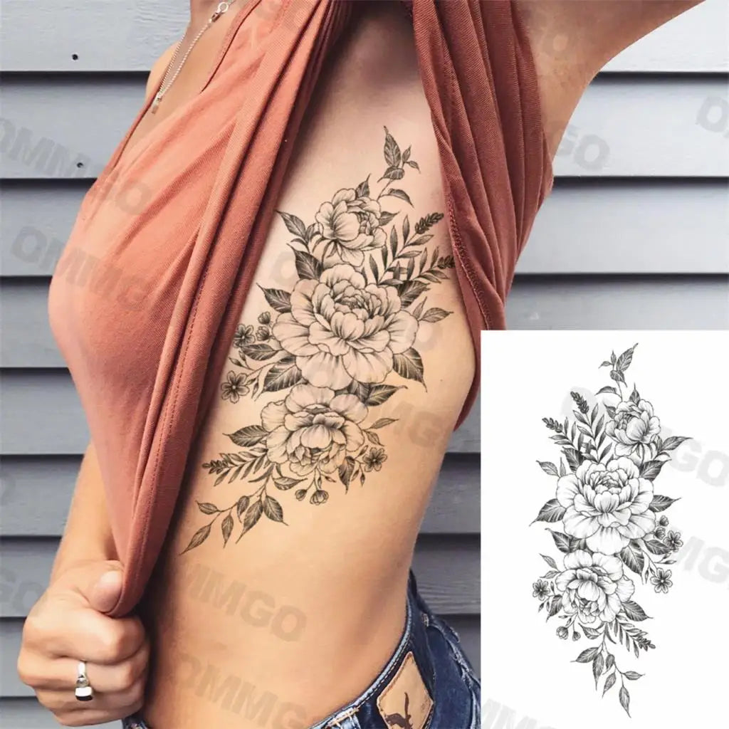 🌺Mandala Moon Tattoo – Tattoo de Espalda Estilo Diosa Tribal 🖤 52 variantes a elegir