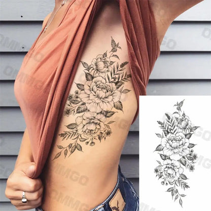 🌺Mandala Moon Tattoo – Tattoo de Espalda Estilo Diosa Tribal 🖤 52 variantes a elegir