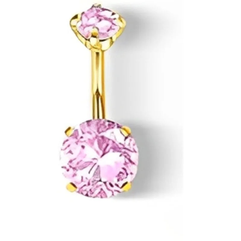 🦋 Piercings ombligo Gold Dreams 🌟 (set mariposa + flor + corazón) 💖12 variantes