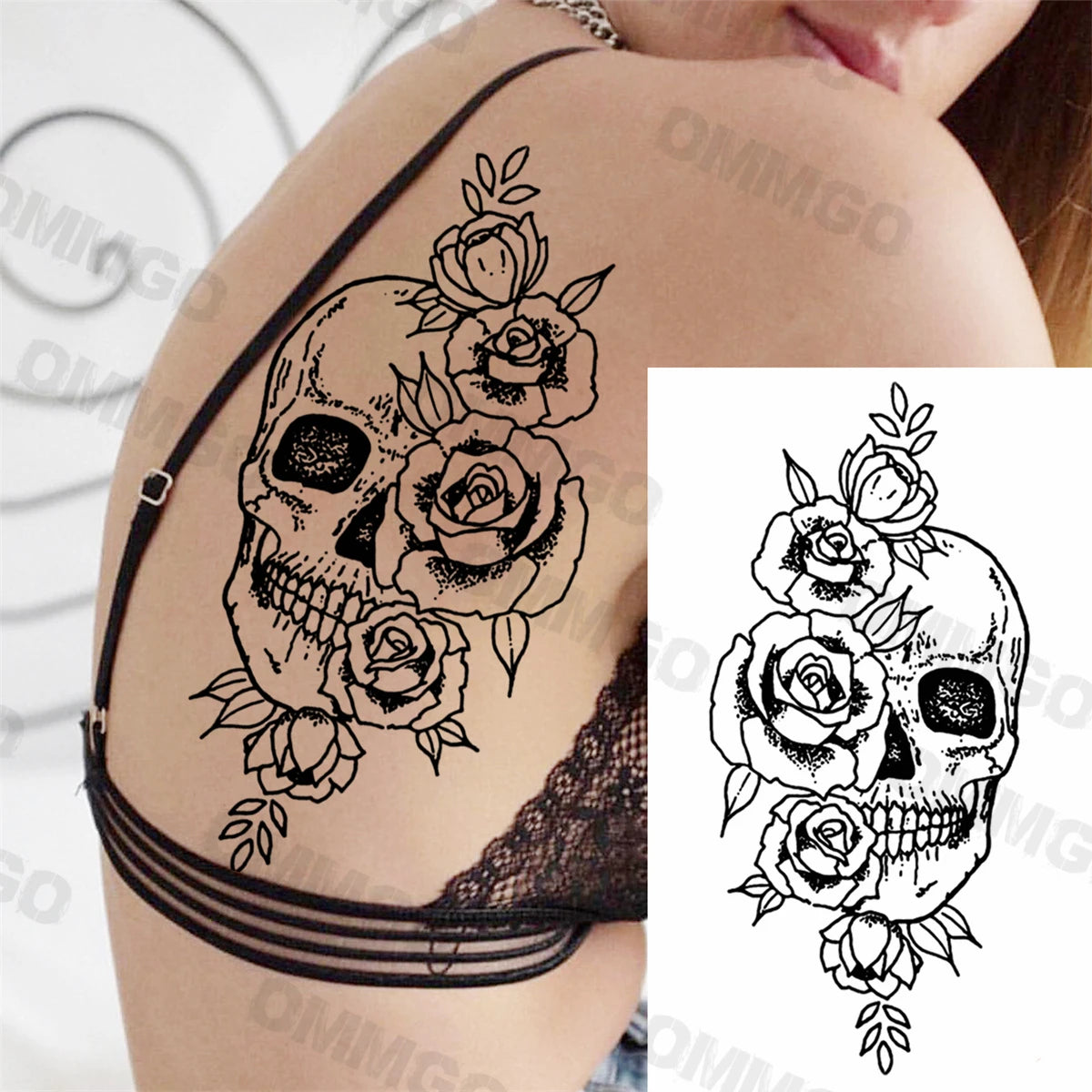 🌺Mandala Moon Tattoo – Tattoo de Espalda Estilo Diosa Tribal 🖤 52 variantes a elegir