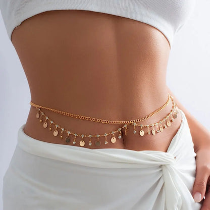 ✨ Stardust Waist Chain - Cinturón multicapa de Cristales Boho