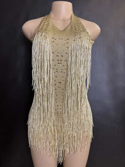 🌌 Stardust Fringe Bodysuit💥 15 colores a elegir