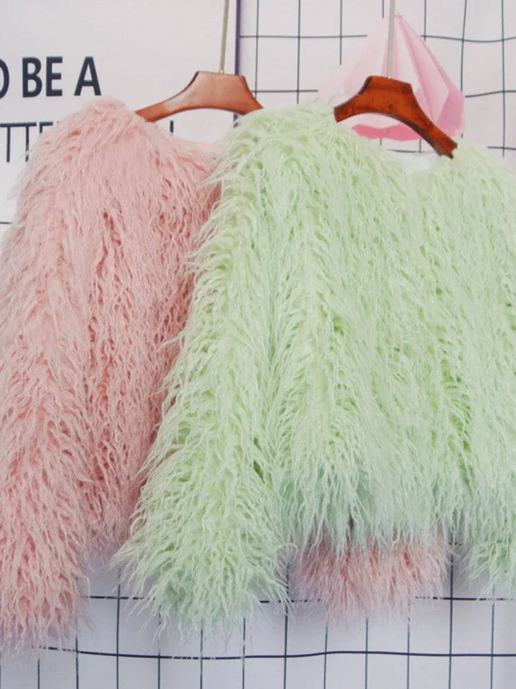 💫 Abrigo “Galactic Fluff” – Edición Multicolor 🪐✨