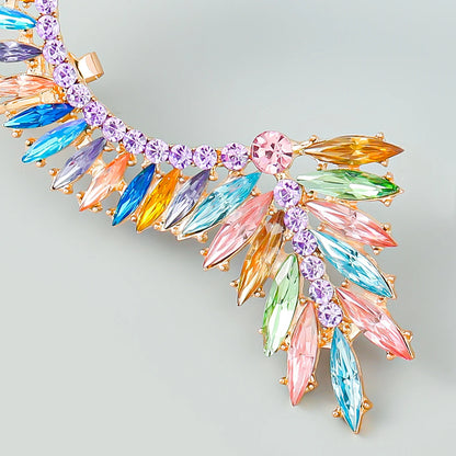 🚀Galactic Baroque 👑 Pendientes de Cristales XL para Diosas Rebeldes💫4 colores a elegir