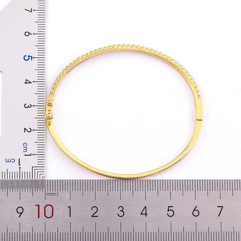 💎Bangle Glow — Brazalete Elegancia Cubic Zirconia🌙 2 variantes a elegir