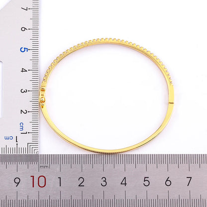 💎Bangle Glow — Brazalete Elegancia Cubic Zirconia🌙 2 variantes a elegir