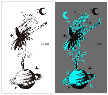 🌙⚡ Glow Spells – Tatuajes Luminosos para Pieles que Hechizan 🌌 45 variantes