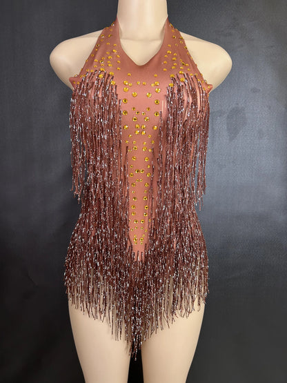 🌌 Stardust Fringe Bodysuit💥 15 colores a elegir