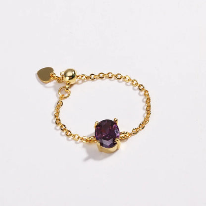 👸Anillo Princess cosmic 🌙 Cadena ajustable 🌈 12 colores a elegir