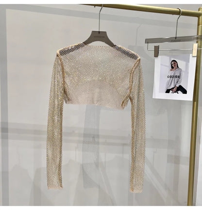 🌟 Crystal Mesh Crop💎