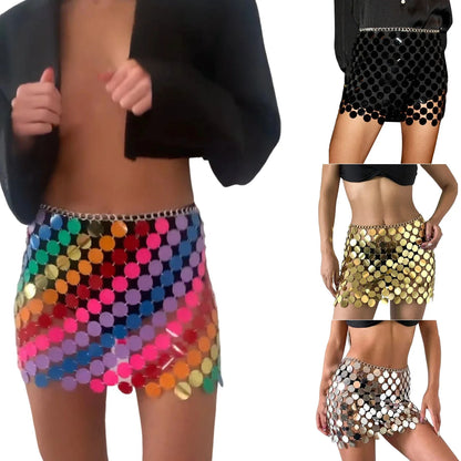 💃Minifalda Metal Mirror: Brillo salvaje en 7 colores 🔥