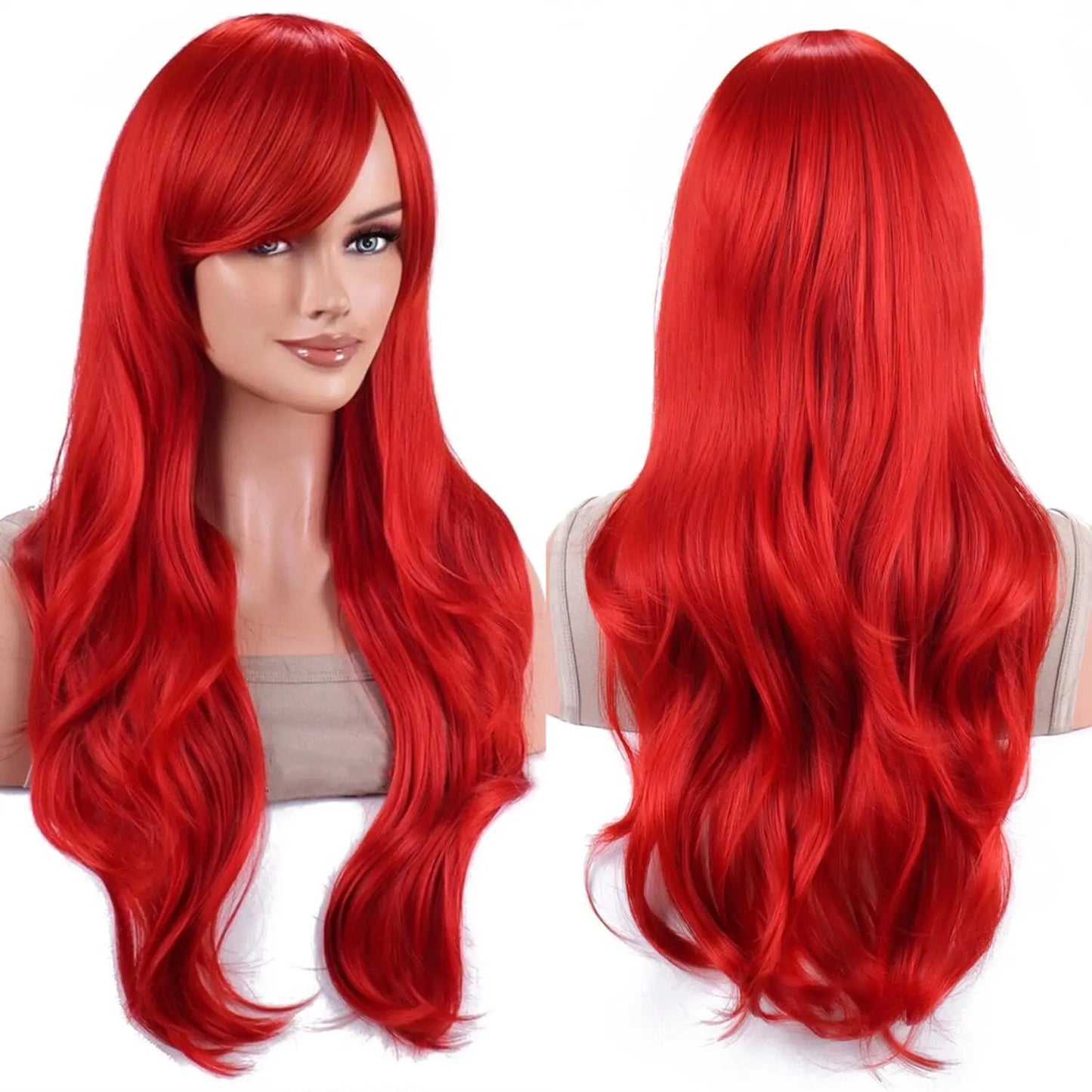 ❤️ Red Siren 🌟 Melenaza roja con ondas sirena: pura energía, pura pasión.