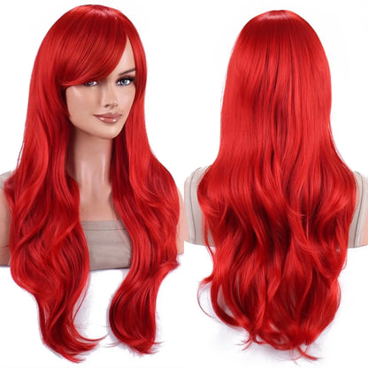 ❤️ Red Siren 🌟 Melenaza roja con ondas sirena: pura energía, pura pasión.