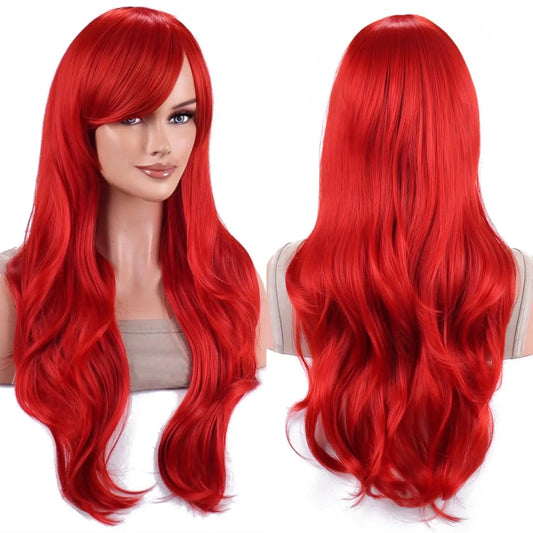 ❤️ Red Siren 🌟 Melenaza roja con ondas sirena: pura energía, pura pasión.