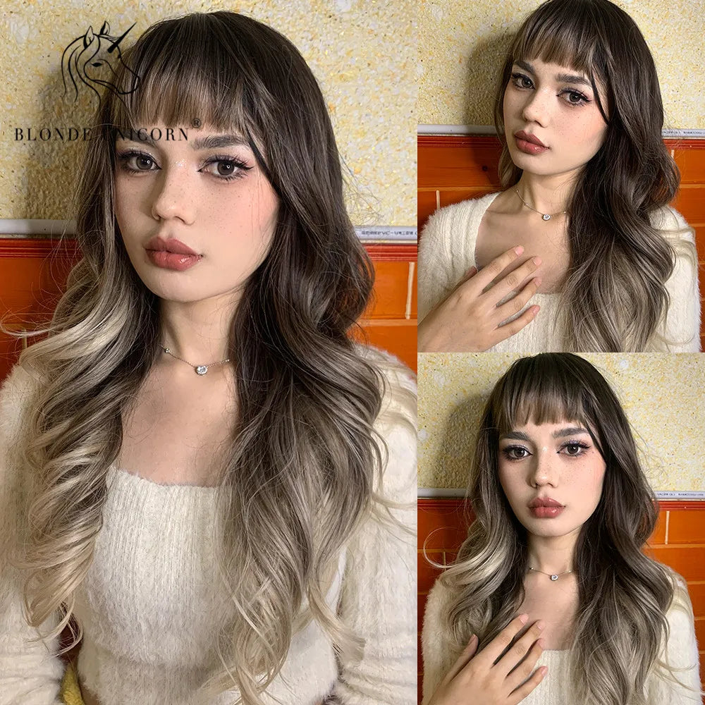 💜 Unicorn Dream 💖Ondas largas para un look místico y vibrante🤟26 variantes