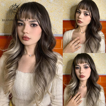 💜 Unicorn Dream 💖Ondas largas para un look místico y vibrante🤟26 variantes