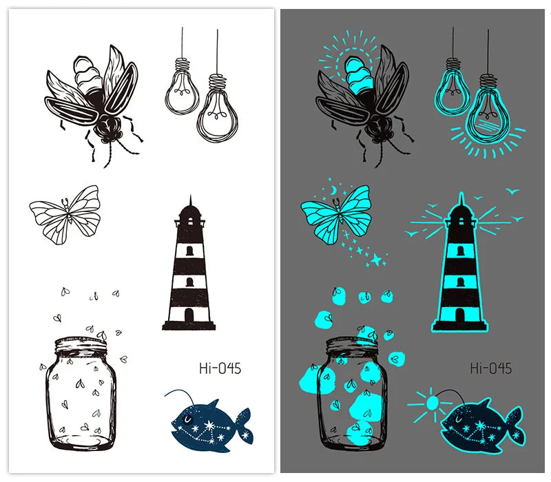 🌙⚡ Glow Spells – Tatuajes Luminosos para Pieles que Hechizan 🌌 45 variantes