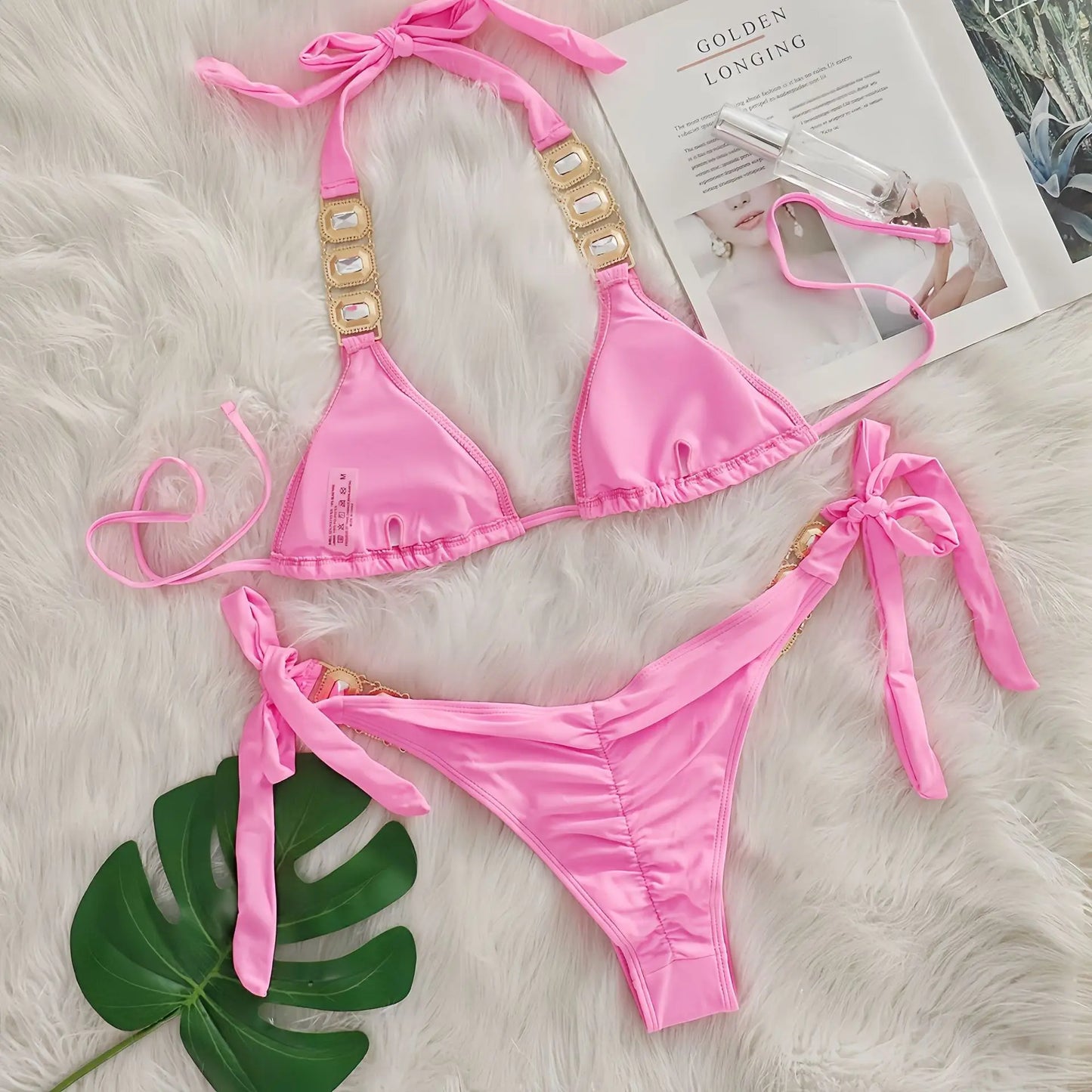 💎 “Starlit Siren” Bikini 2025 – Swimwear con Brillantes 💖 8 Colores de Diosa 🔥✨