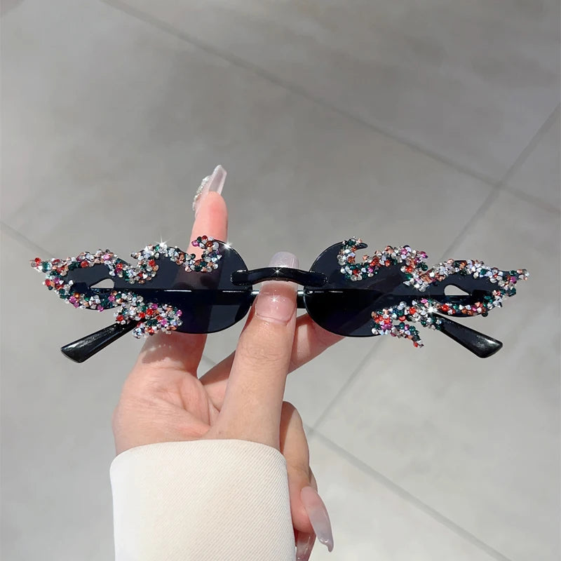 🔥 FireGlam Shades 🕶️ Gafas sin montura efecto fuego en candy colors🔥💋 5 colores a elegir