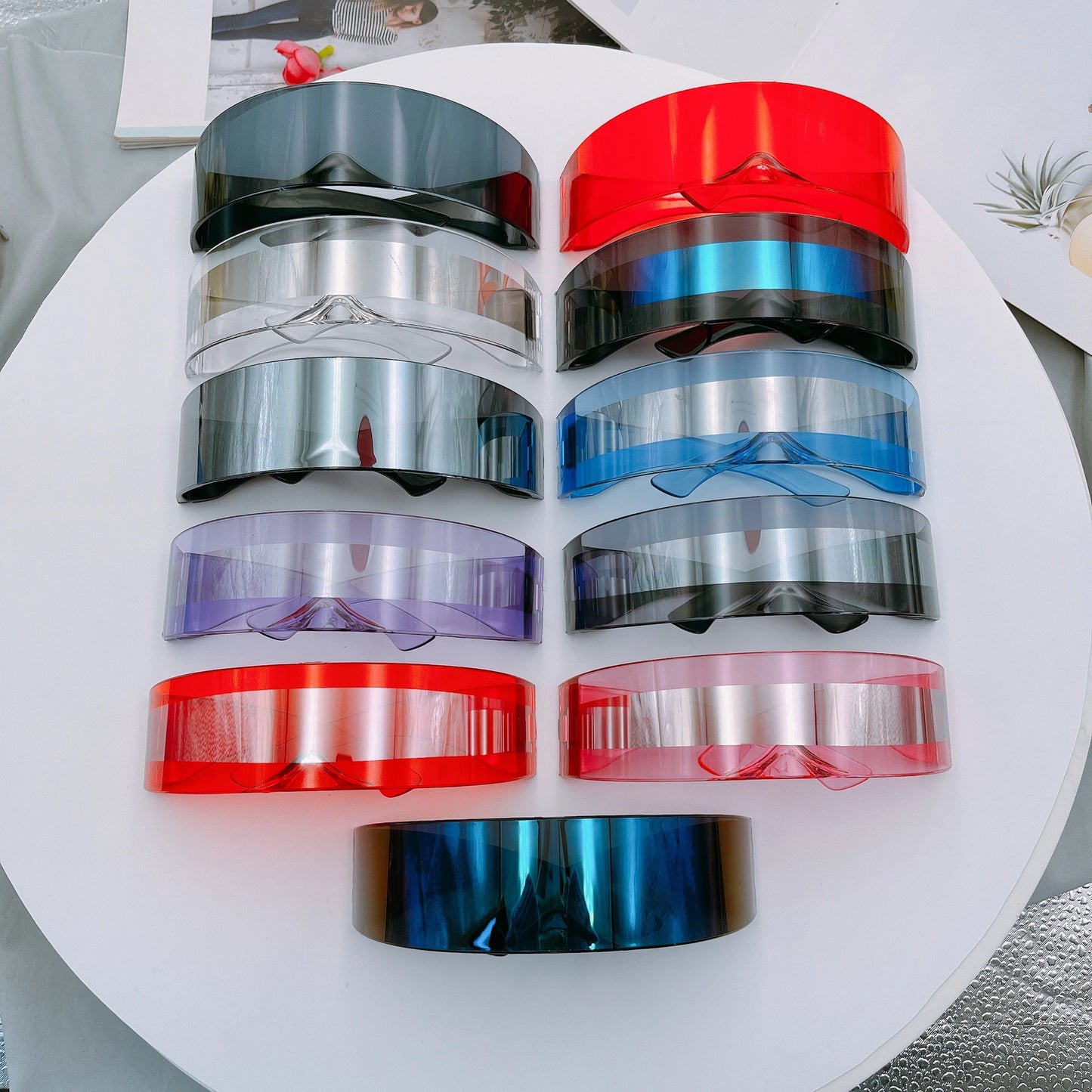 ⚡“NeoVisor 3025” 🛸 Gafas Futuristas con Lente Láser para Visiones del Mañana🌈13 colores a elegir