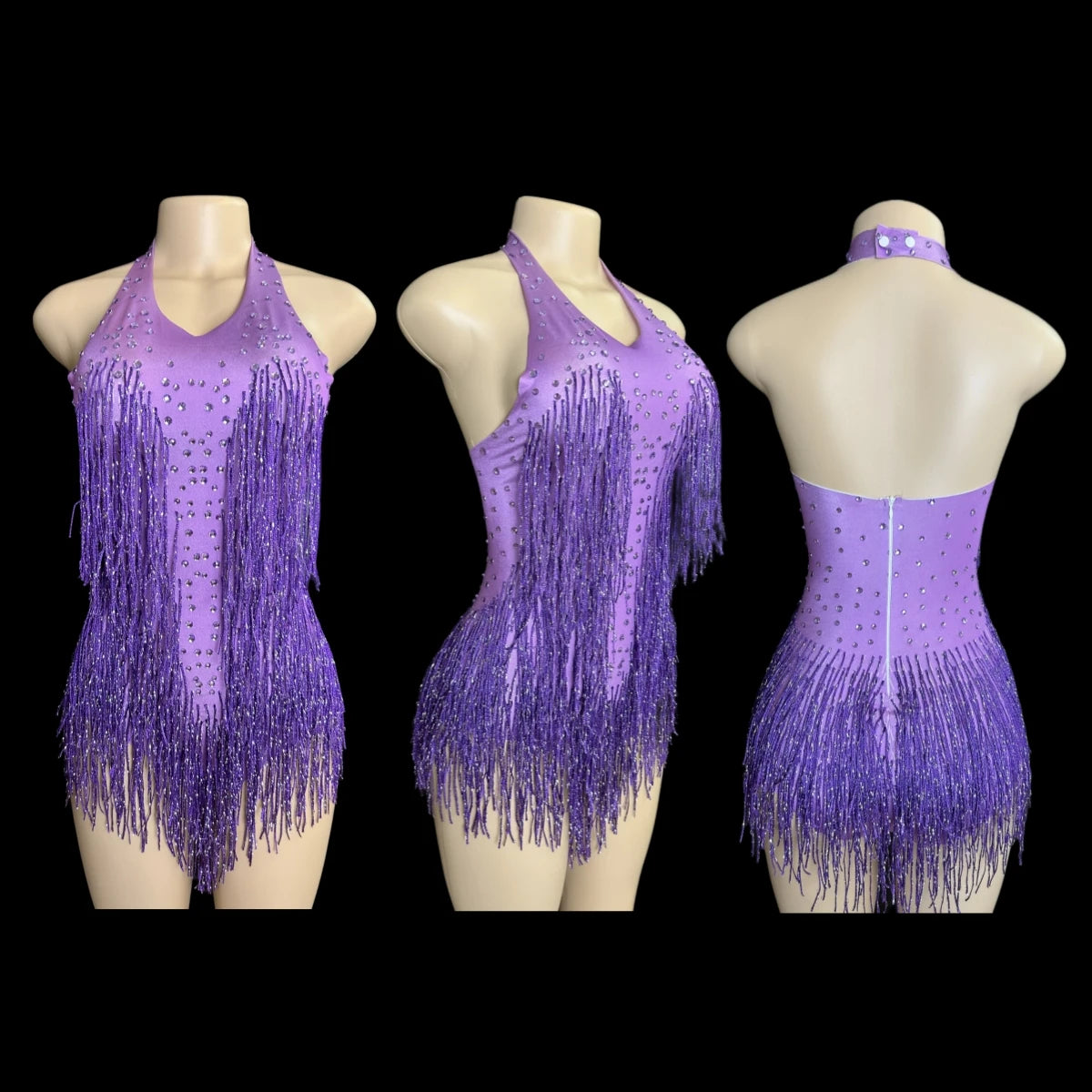 🌌 Stardust Fringe Bodysuit💥 15 colores a elegir