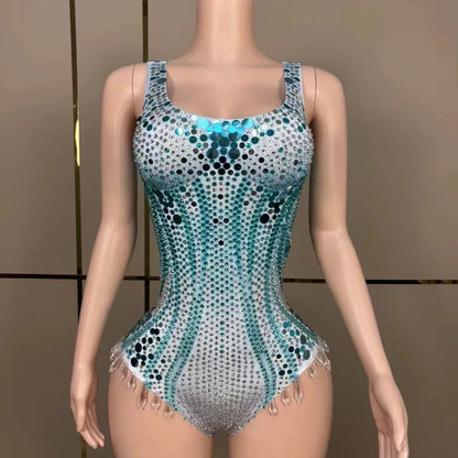 ✨ Crystal Mirage Bodysuit — 🌴Edición Oasis