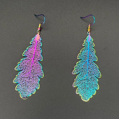 🔮Sacred Glow ✨ Pendientes Holográficos de Acero Inoxidable💖9 variantes a elegir