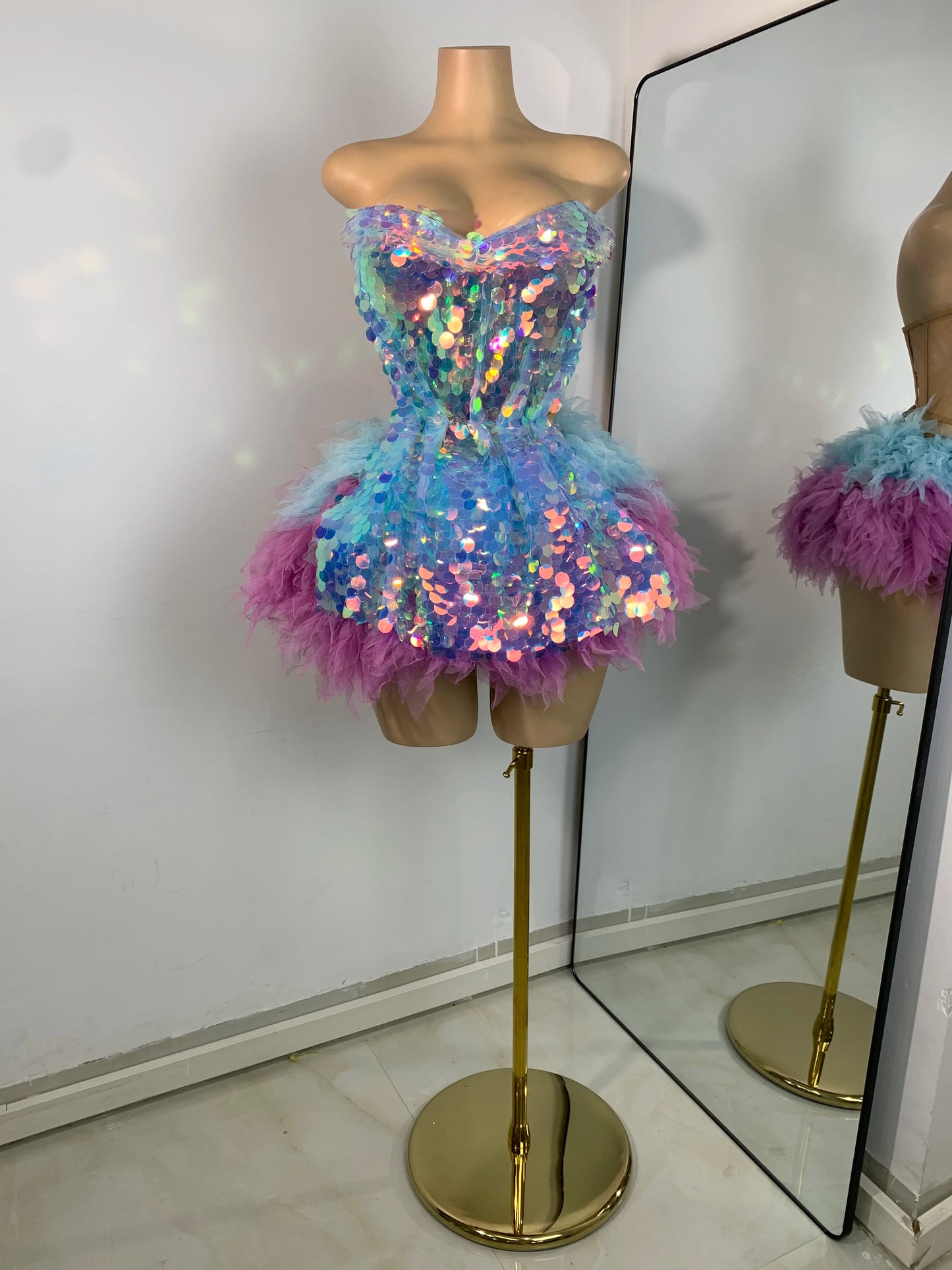 🌟 Starlight Diva Set – Conjunto Corset & Falda Lago de los Cisnes 💙💜