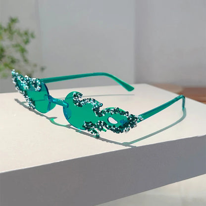 🔥 FireGlam Shades 🕶️ Gafas sin montura efecto fuego en candy colors🔥💋 5 colores a elegir