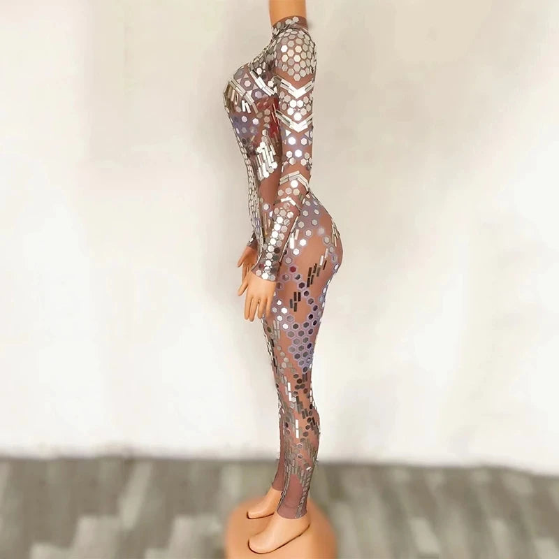 💎 Mirror Queen Jumpsuit 💥 Brilla como un diamante- 2 colores a legir