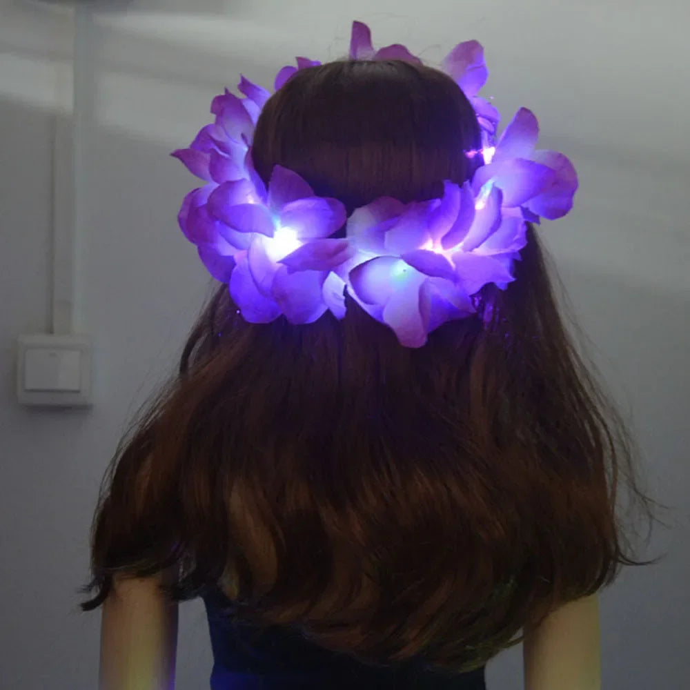 🦋 Diadema LED flower 🧚‍♀️ Mística Nocturna ✨8 colores a elegir
