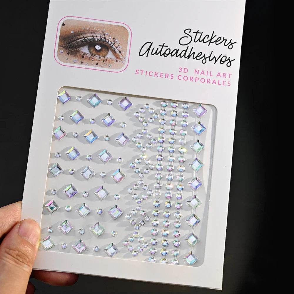 🌟Face Diamonds Deluxe – Cristales para Cara de Diosa 💎✨ 24 variantes a elegir