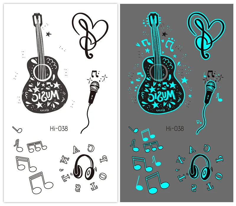 🌙⚡ Glow Spells – Tatuajes Luminosos para Pieles que Hechizan 🌌 45 variantes