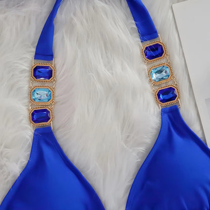 💎 “Starlit Siren” Bikini 2025 – Swimwear con Brillantes 💖 8 Colores de Diosa 🔥✨