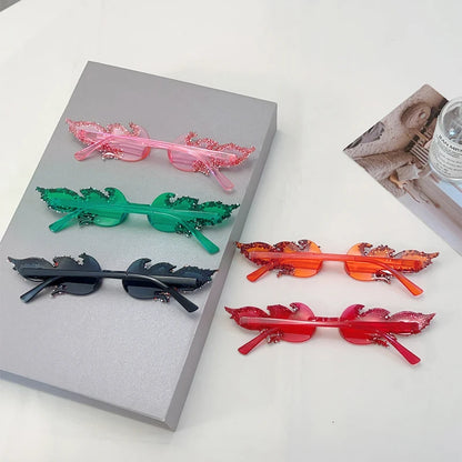 🔥 FireGlam Shades 🕶️ Gafas sin montura efecto fuego en candy colors🔥💋 5 colores a elegir