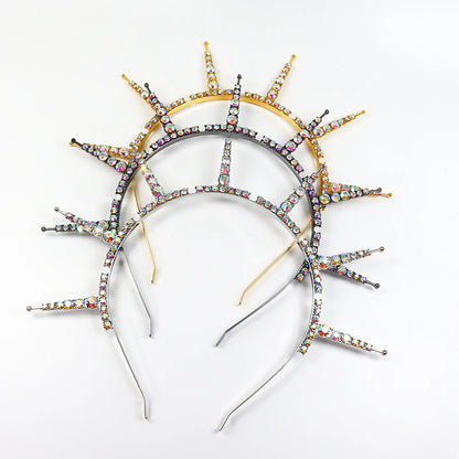 👑Corona Arcoíris 🌈 Hechicera Prisma💎Disponible en negro, plata, oro.