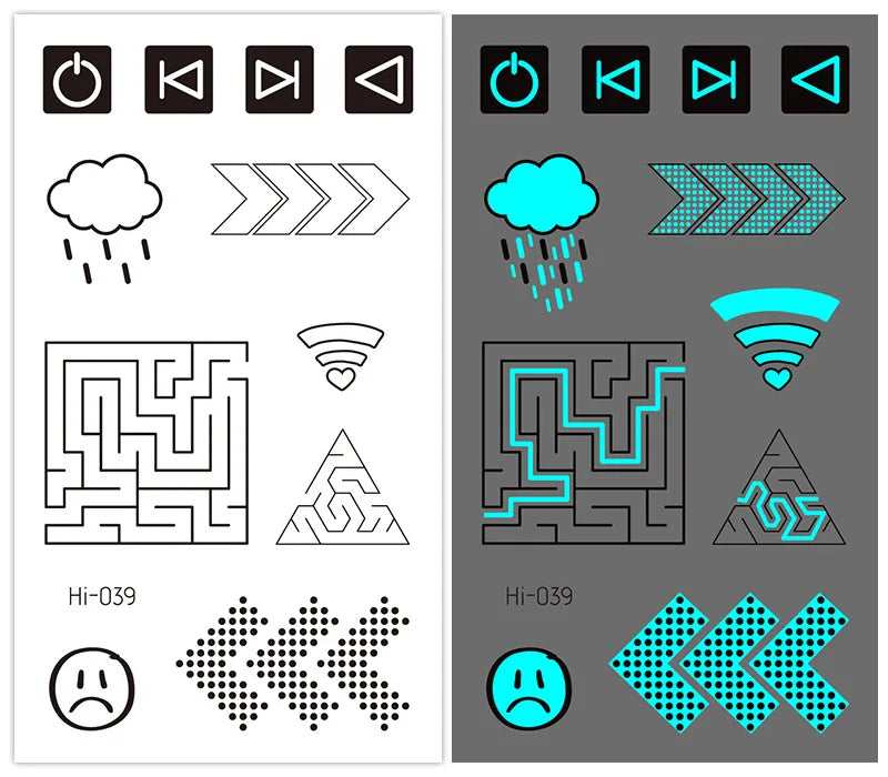 🌙⚡ Glow Spells – Tatuajes Luminosos para Pieles que Hechizan 🌌 45 variantes