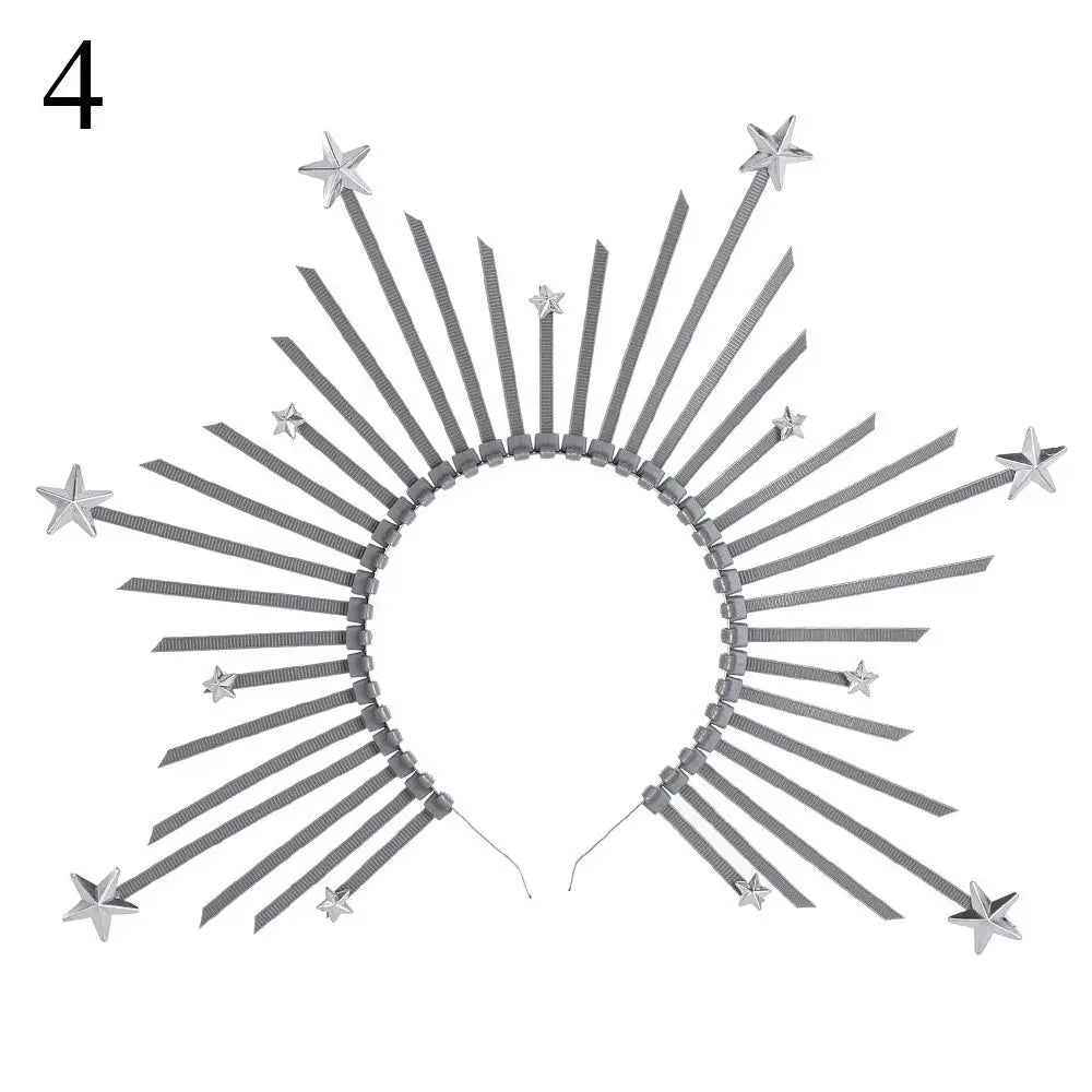 👑Corona Solar Dorada con Rayos 🌞Sunburst Crown