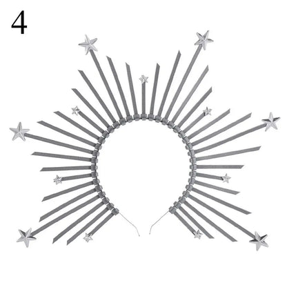 👑Corona Solar Dorada con Rayos 🌞Sunburst Crown