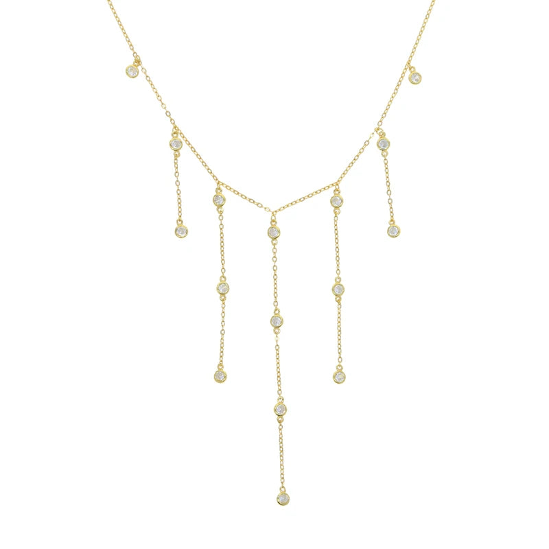 🌟 Disco Drops 💧 Choker Plata 925 con Mini Charms de Zirconia✨ 10 variantes