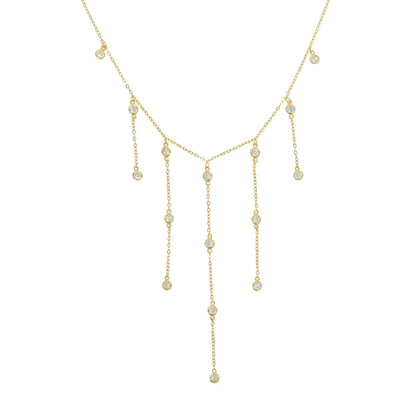 🌟 Disco Drops 💧 Choker Plata 925 con Mini Charms de Zirconia✨ 10 variantes