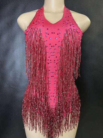 🌌 Stardust Fringe Bodysuit💥 15 colores a elegir