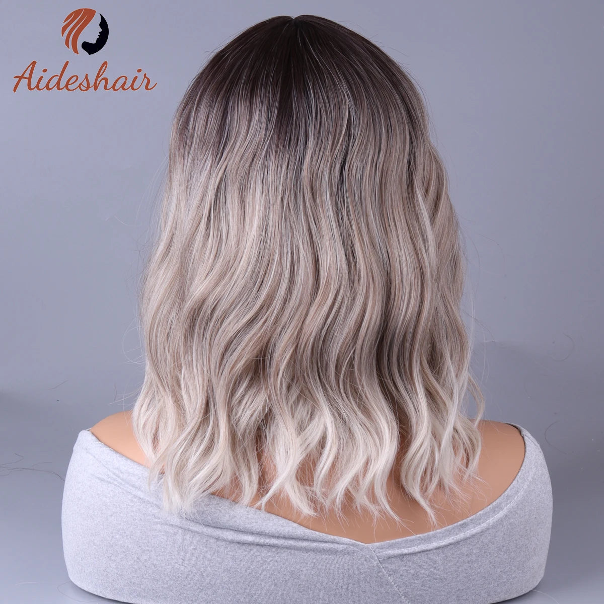 🌙Moonlight Starlet — Melena gris degradada con flequillo 💫 3 variantes a elegir