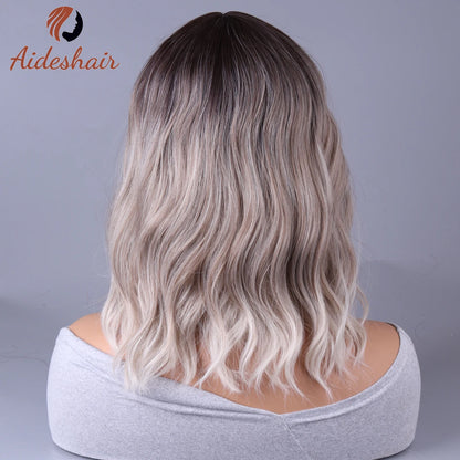 🌙Moonlight Starlet — Melena gris degradada con flequillo 💫 3 variantes a elegir