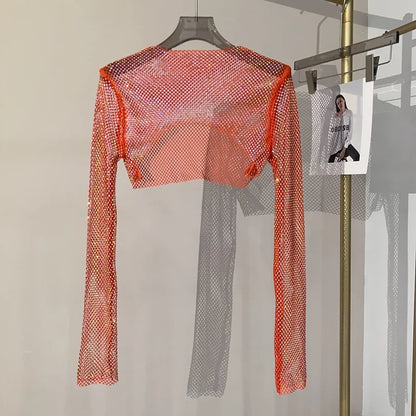 🌟 Crystal Mesh Crop💎