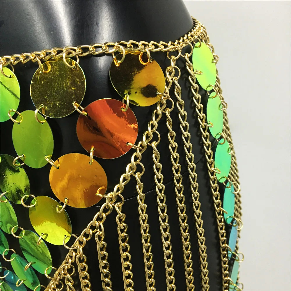 🧡 Savage Sunset Chain Set-🌴 Dale calor a la rave