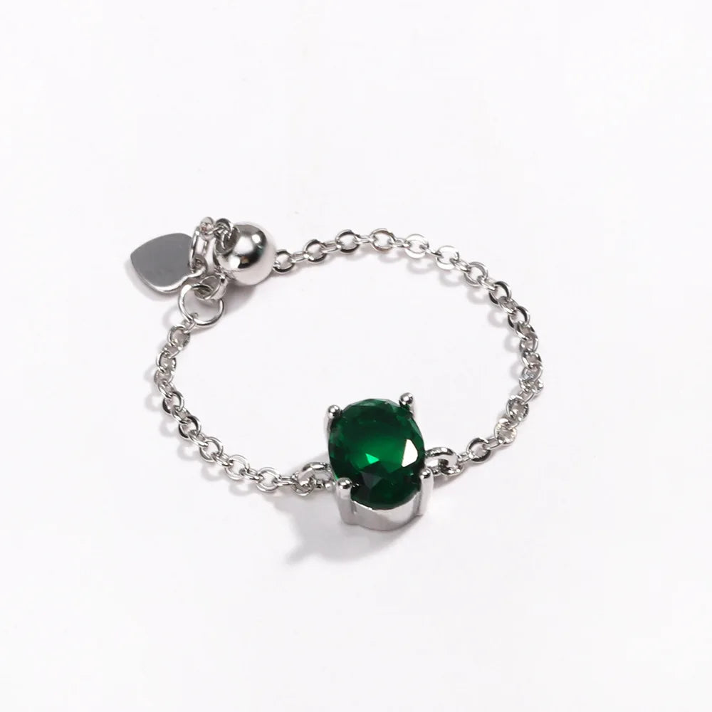 👸Anillo Princess cosmic 🌙 Cadena ajustable 🌈 12 colores a elegir