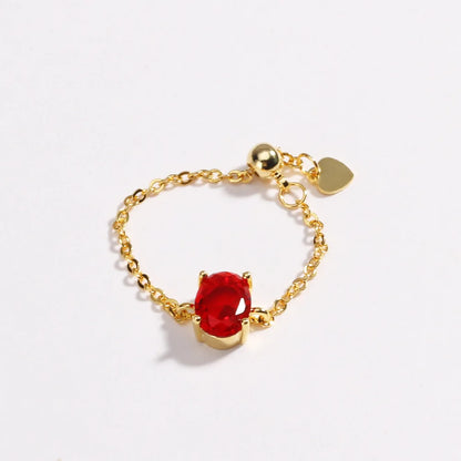 👸Anillo Princess cosmic 🌙 Cadena ajustable 🌈 12 colores a elegir